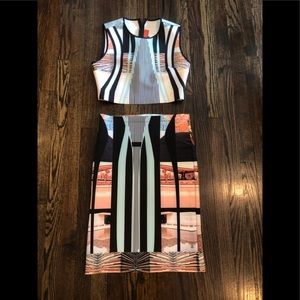 Clover Canyon Crop Top & Midi Skirt